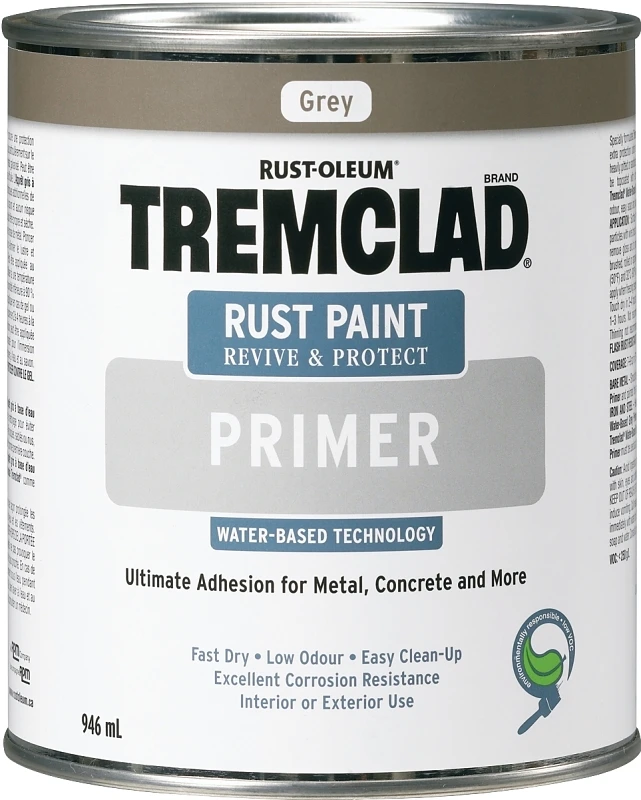 Tremclad Water-based Grey Primer 946 Milliliters For Ultimate Protection