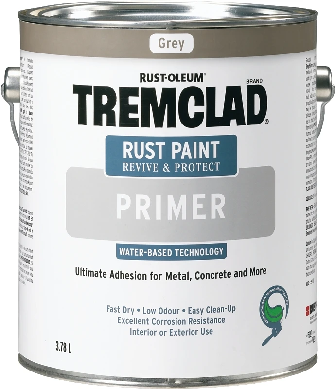 Tremclad Water-based Grey Primer 3.78 Liters For Ultimate Adhesion And Protection
