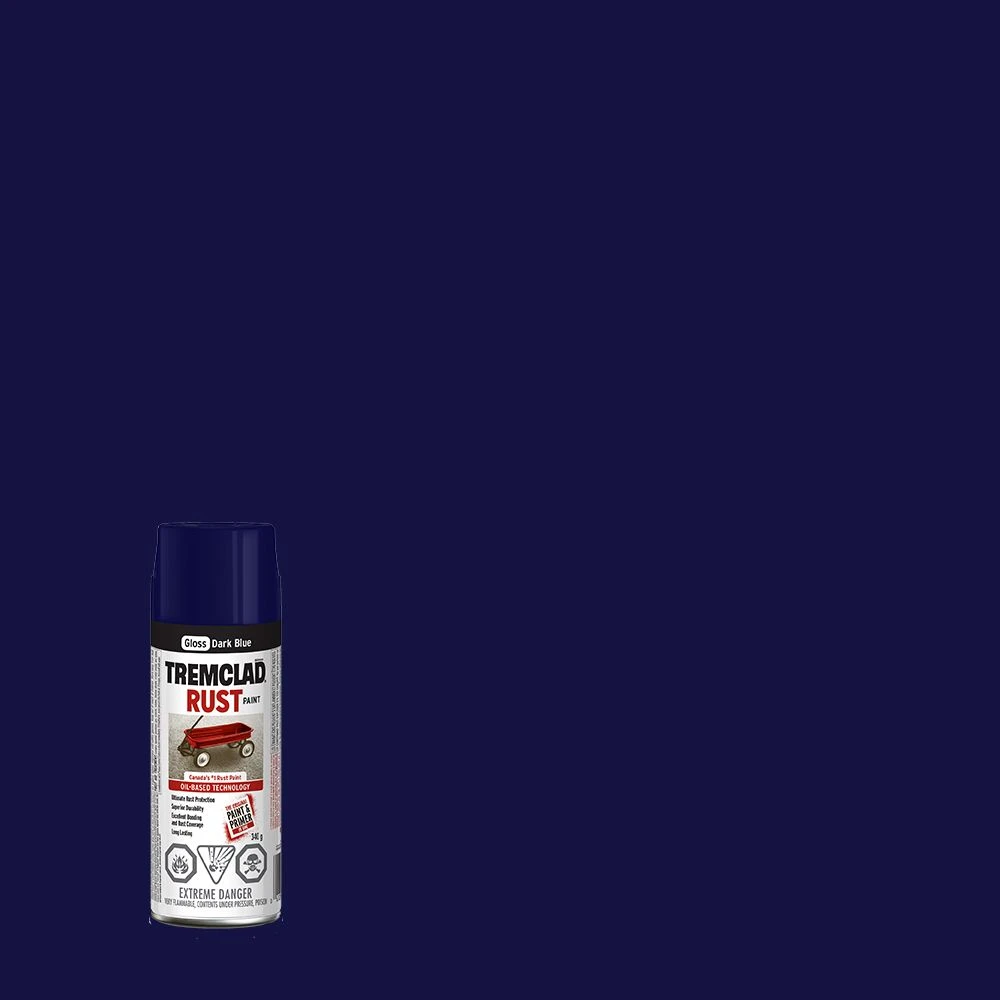 Tremclad Blue Rust Paint Spray - 340g Aerosol For Metal Protection