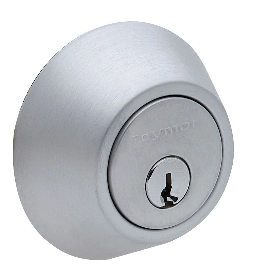 Satin Chrome Single Cylinder Deadbolt Lock - Model 34-fv496
