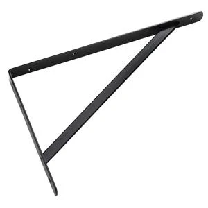 Heavy Duty Black Shelf Bracket 19-5/8 X 13 Inch Model 494bl20bc