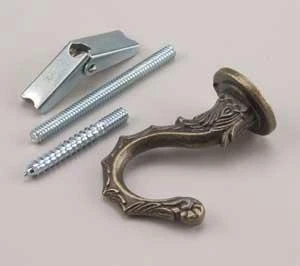 Set Hook Swag Jumbo Antique Brass - Model 583abr