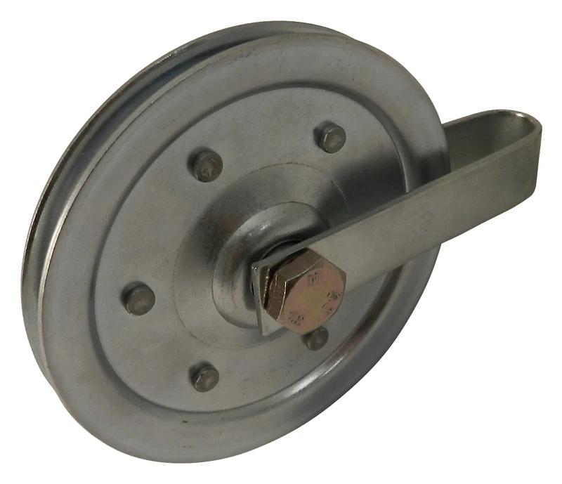 PULLEY ALUM GRAY 4" 2PK