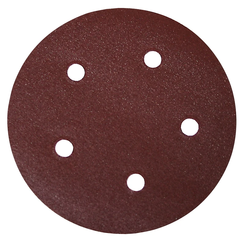 Sanding Disc 5 Inch Diameter 240 Grit Aluminum Oxide 5-hole Hook And Loop