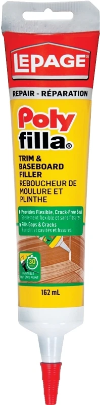 Polyfilla Trim And Baseboard Filler 162ml With Silicone For Gaps And Cracks