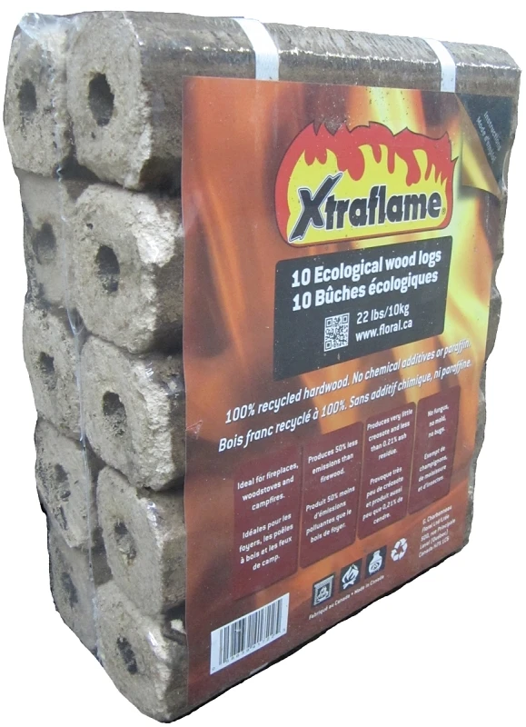 Ecological Hardwood Logs 10 Count, 2.2 Pounds Each