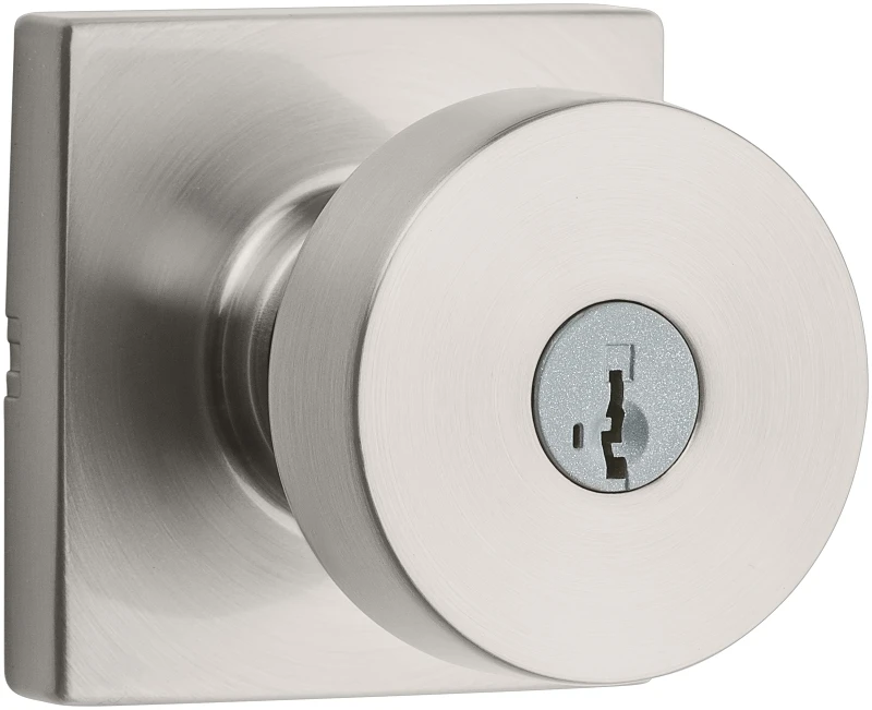 Cambie Satin Nickel Entry Knob - Model Ga531 Cbk15 Sq