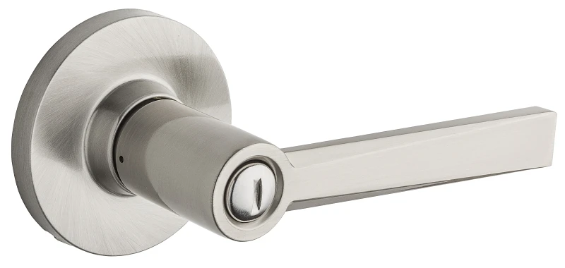 Safelock Westley Bed/bath Lever In Satin Nickel Finish