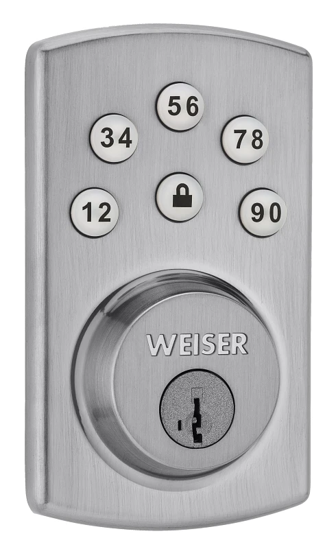 Powerbolt 2.0 Keyless Entry Deadbolt Satin Chrome Finish Model Ged1460 X 26d