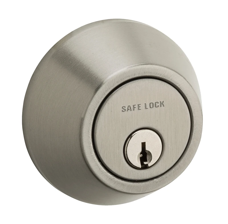 Safelock Single Cylinder Deadbolt Satin Nickel Model Sd9100 15