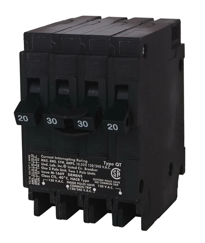 30/20 Amp Single Pole Tandem Type Mh-t Plug-in Circuit Breaker - Model Mp3020