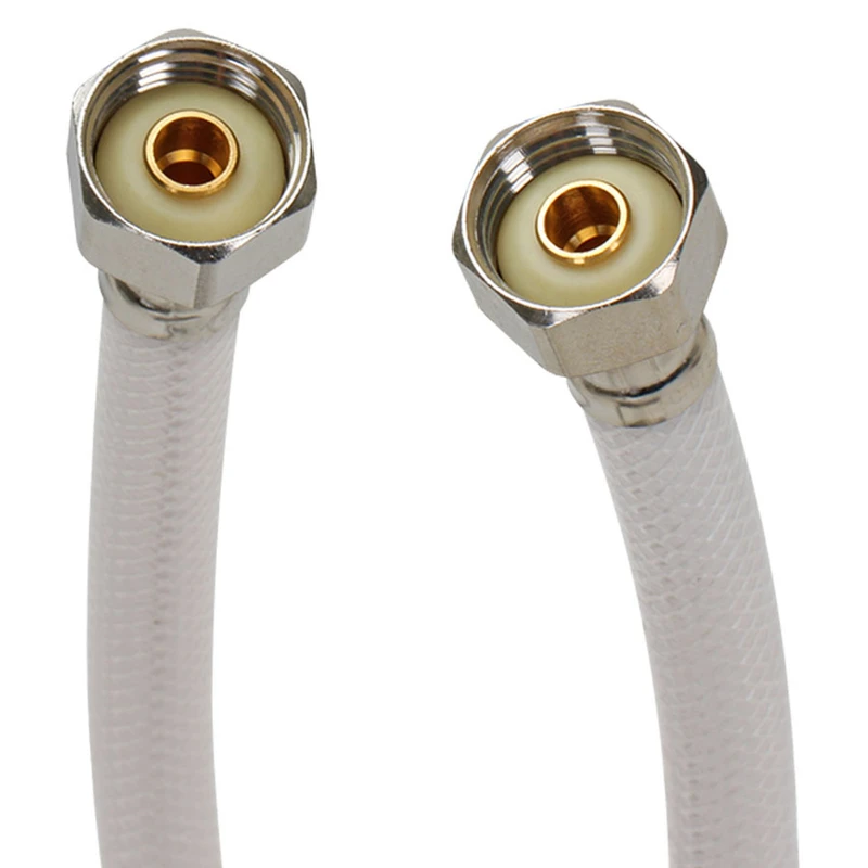 20 In. Pvc Faucet Supply Line With Braided Stainless Steel Wire