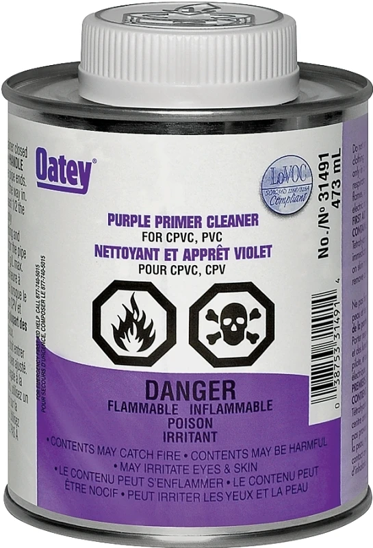 118ml Purple Primer For Pvc And Cpvc Pipe And Fittings