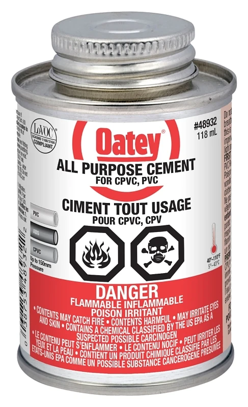 All Purpose Cement 118ml - Medium Bodied Solvent For Pvc, Cpvc, And Abs