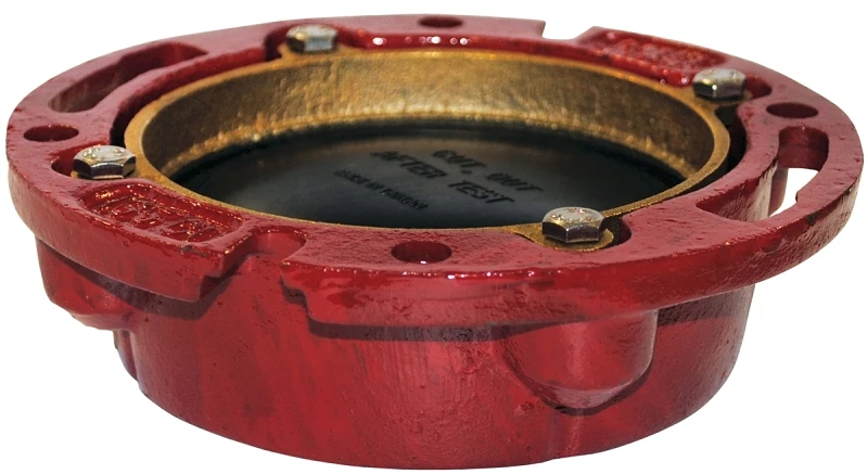Cast Iron Closet Flange With Pre-installed Testing Cap, Model 42256