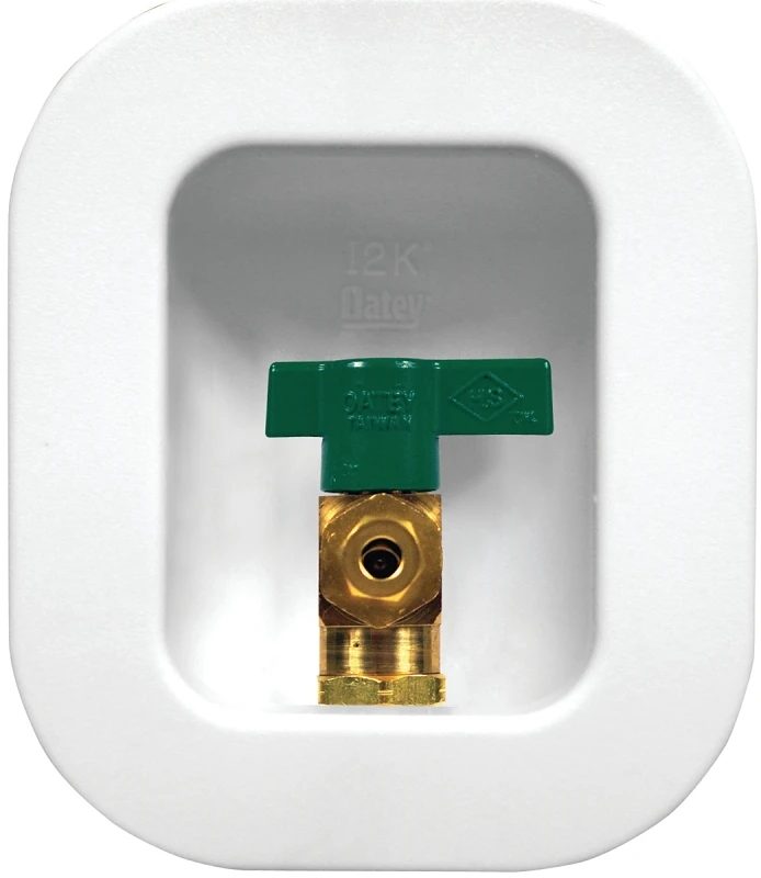 Quarter Turn Ball Valve Pex Ice Maker Outlet Box 1/4 In Connection