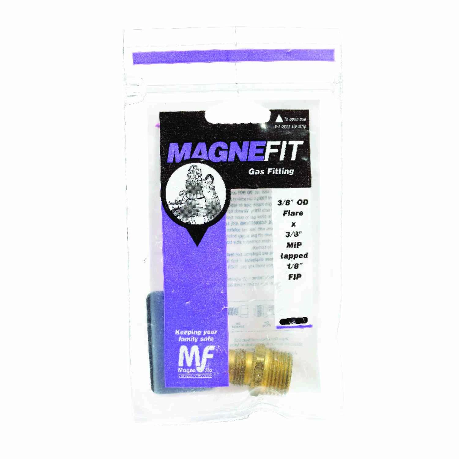 Magne Flo 3/8 In. Flare X 3/8 In. Dia. Mip Brass Gas Adapter - Pscft-10