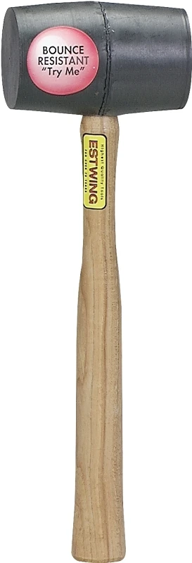 18 Oz. Deadhead Rubber Mallet With Hickory Handle - Model Dh-18
