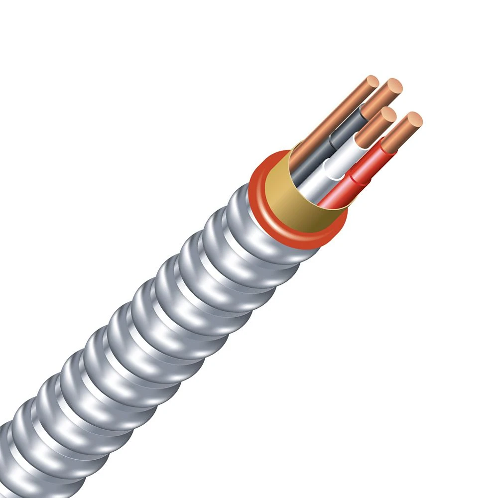 Armoured Electrical Cable 14/3 Copper Wire 75m Length Ac90