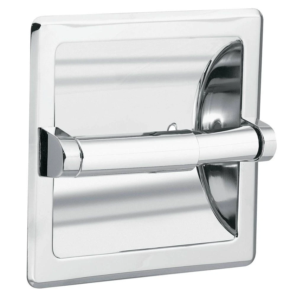 Donner Recessed Toilet Paper Holder And Clamp In Chrome, Model Dn5075