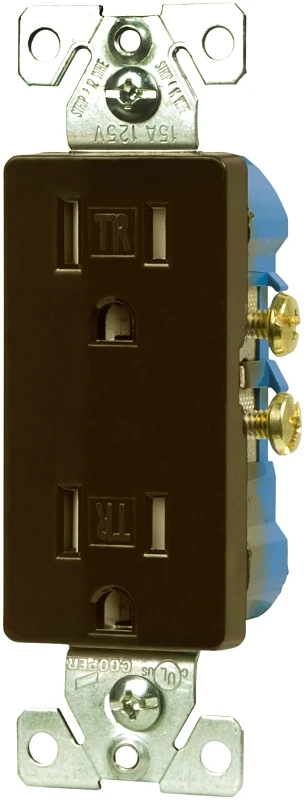 Tamper-resistant Duplex Receptacle, 15 Amp, 125 Volt, Oil Rubbed Bronze Finish