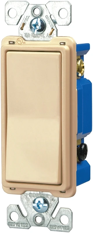 15 Amp 120/277 Volt 4-way Decorator Switch With Back And Side Wiring In Ivory