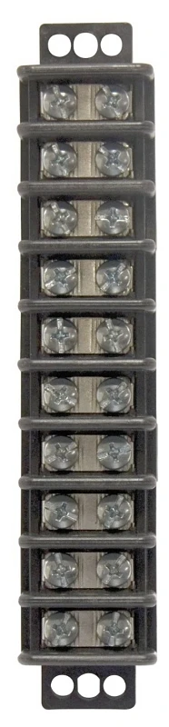Gtb-410 22-10 Awg 10-circuit Terminal Block, 1-pack, 30a, 600v