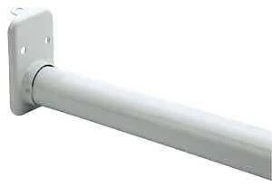 Adjustable Expandable Closet Rod 30-48 Inches White Finish