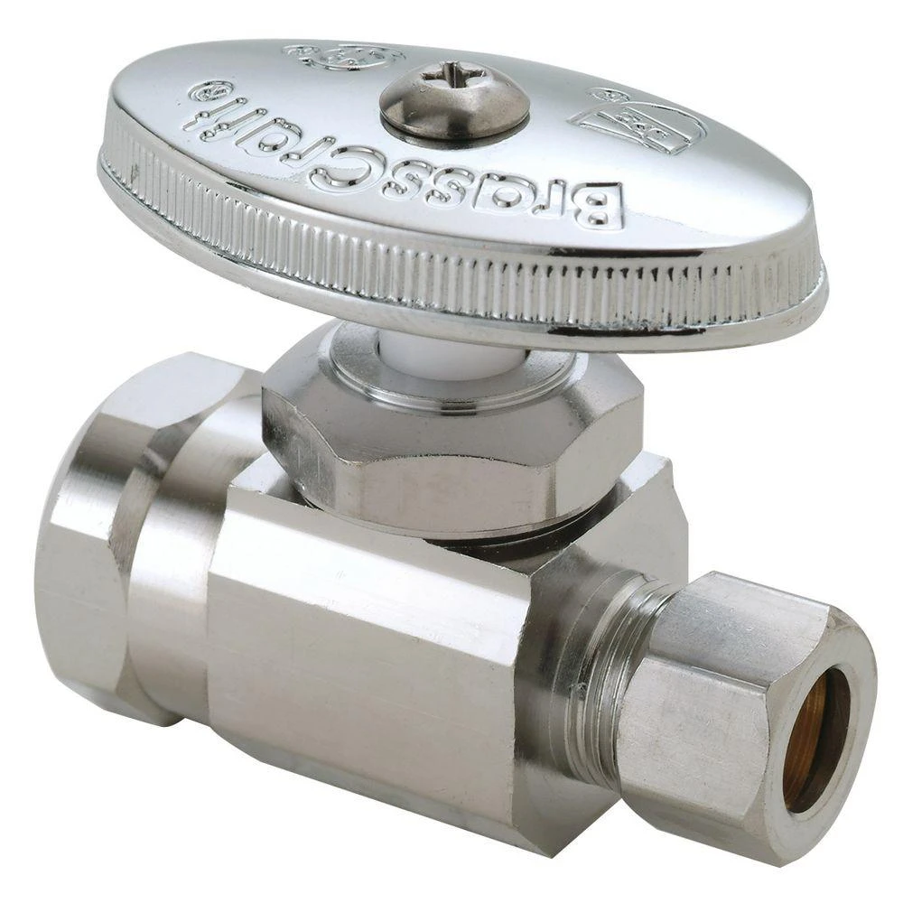 1/2 In. Fip Inlet X 3/8 In. O.d. Compression Outlet Multi-turn Straight Valve