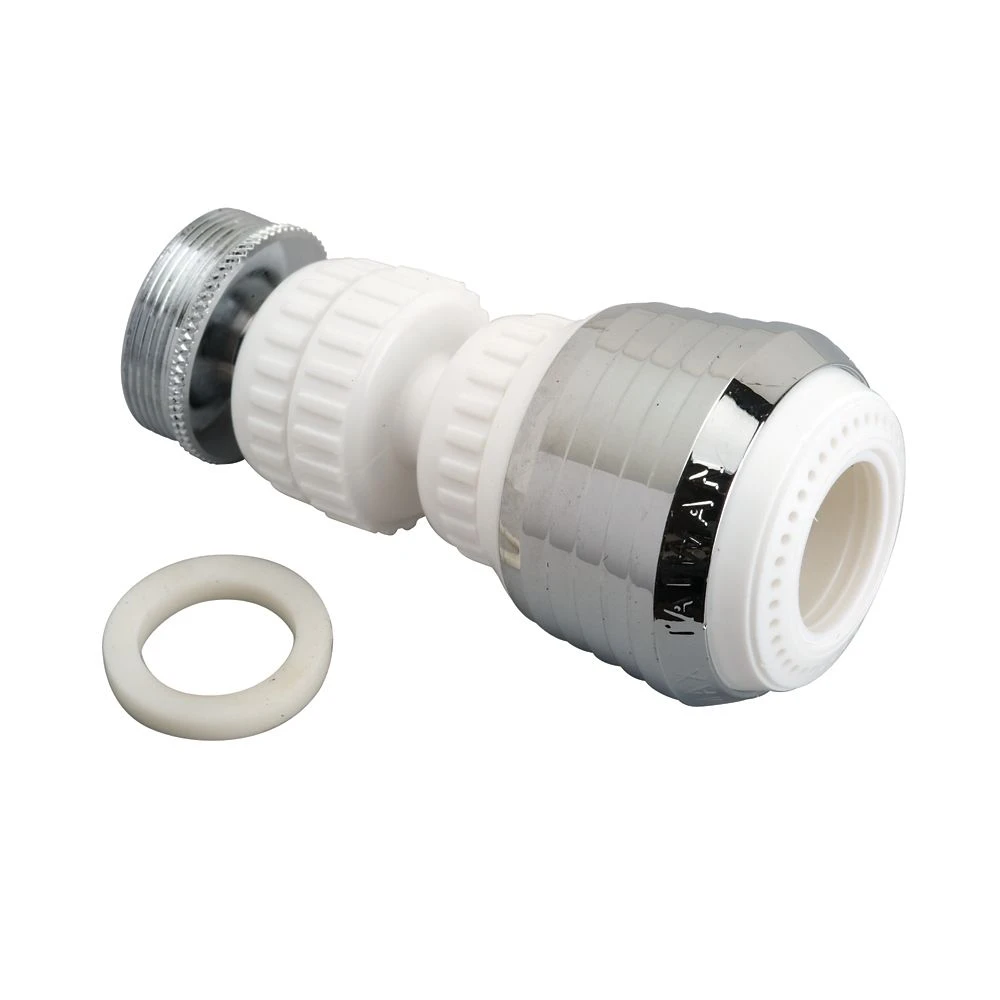 M-line Double Swivel Aerator 360° - 2.5 Gpm - White And Chrome Plated