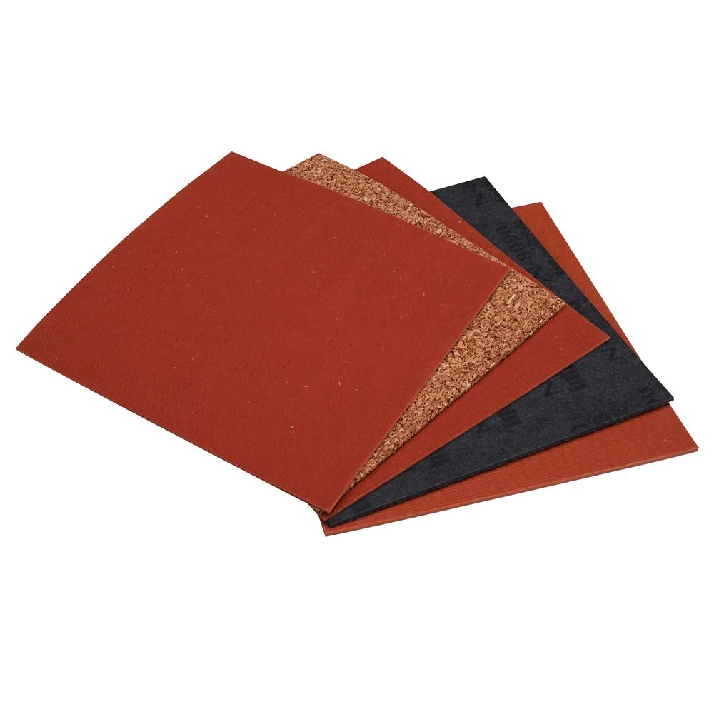 M-line Gasket Material Sheet Assortment 6x6 Inches - 5 Pieces