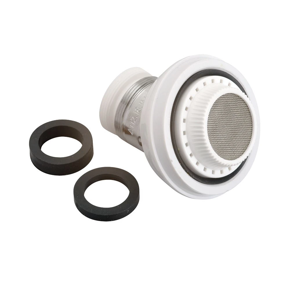 M-line Swivel Spray Aerator With Dual Thread Connection, 15/16 In, White