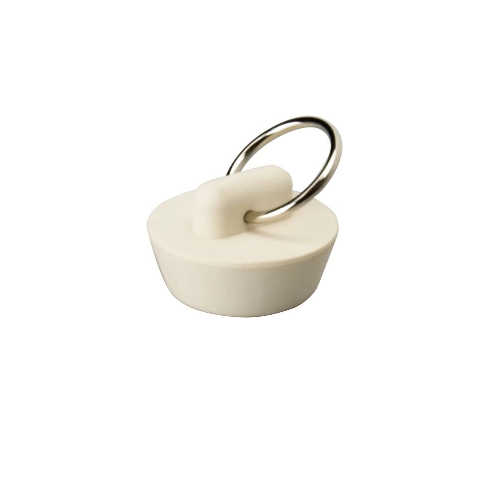 M-line 1-3/4 Inch Metal And Rubber Sink Stopper - White