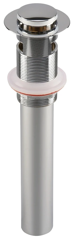 Chrome Metal Pop-up Drain Assembly With Overflow For Bathroom Sinks - Model M8525