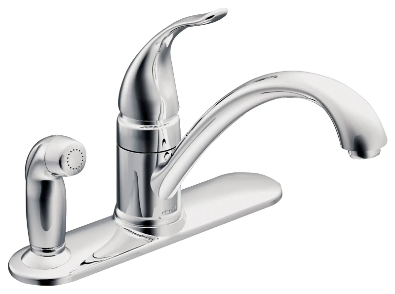 Torrance 1 Handle Kitchen Faucet With Matching Side Spray - Chrome Finish, Model Ca87484