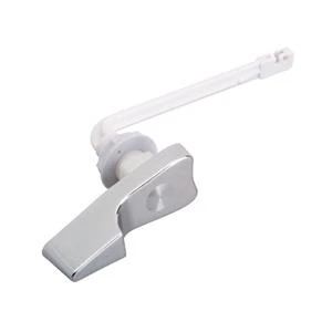 Short Arm Tank Lever For Toilets - White Finish