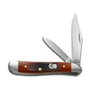 Barnboard Chestnut Bone Peanut Stainless Pocket Knife Model 6220 Ss
