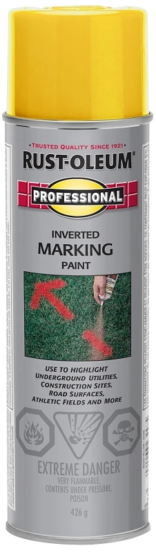 Inverted Marking Paint - Hi-visibility Yellow 426g Aerosol Spray