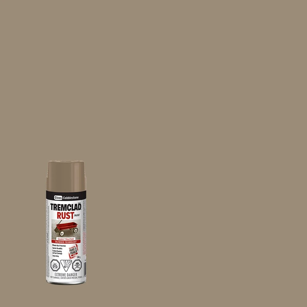 Tremclad Oil-based Rust Paint Spray Cobblestone 266788