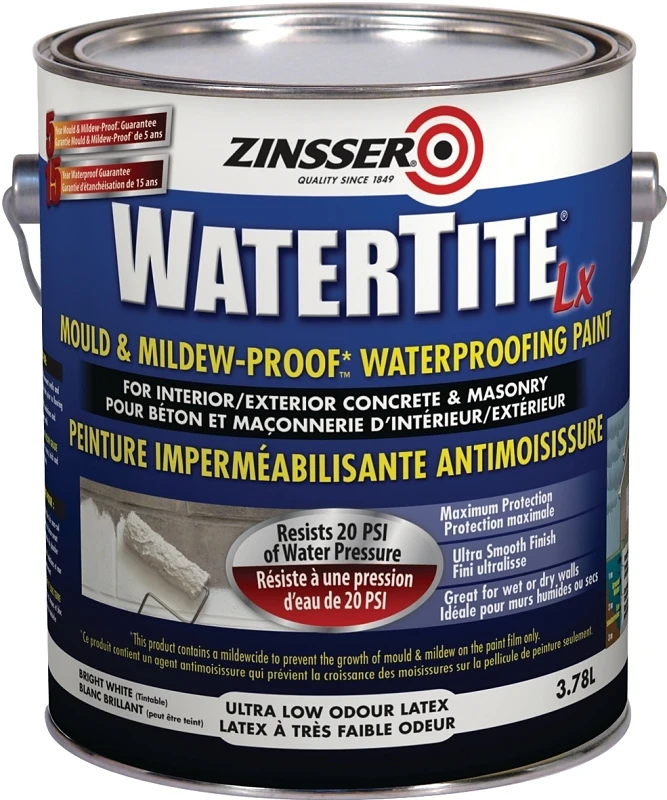 Watertite-lx Waterproofing Paint 3.78 Liters - Mold & Mildew Resistant