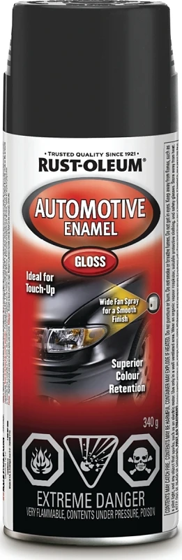 Automotive Enamel Gloss Black Spray Paint 340g Model 258409