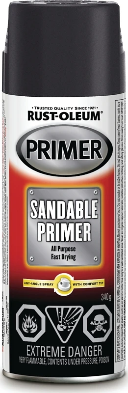 Auto Black Sandable Primer 340g - Advanced Spray System