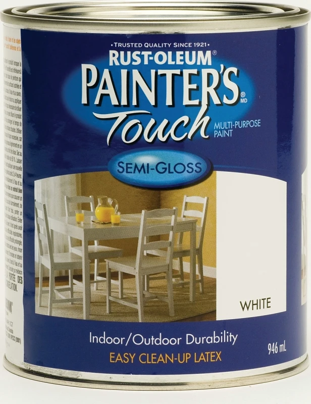 Painter's Touch Multi-purpose Semi-gloss Paint - White 946 Milliliters