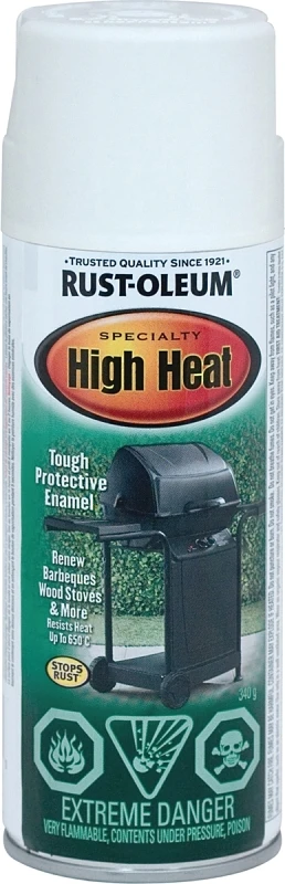 High Heat Resistant White Spray Paint 340g For Metal Surfaces