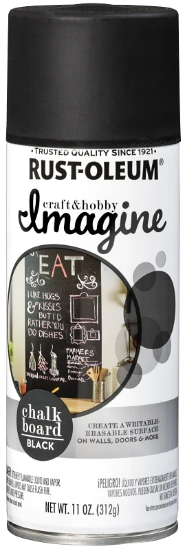 11 Ounce Chalkboard Black Spray Paint - Versatile And Durable Finish