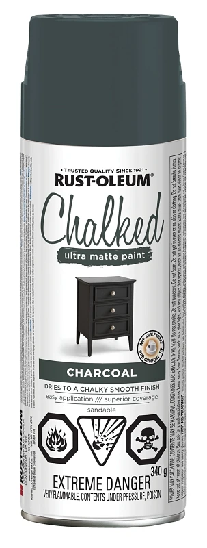 Chalked Charcoal Ultra-matte Paint 340g For Furniture And Home Décor
