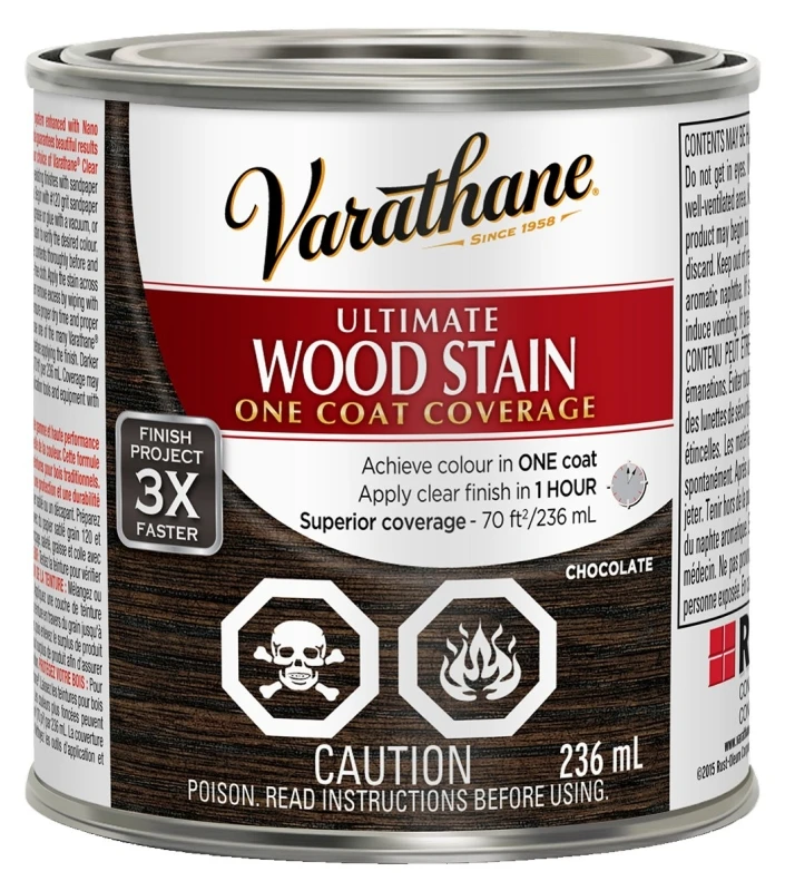 Ultimate Stain Chocolate 236 Milliliters - High-performance Wood Stain