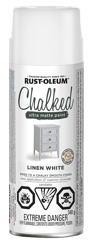 Chalked Ultra-matte Paint Linen White 340g For Furniture And Décor