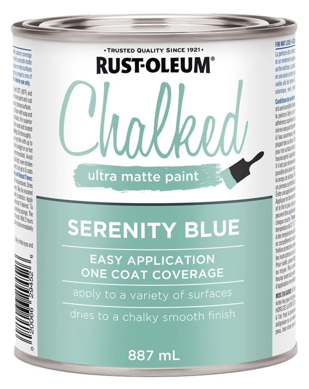 Serenity Blue Chalked Ultra-matte Paint 887 Milliliters
