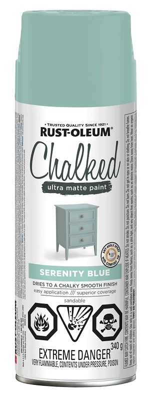Chalked Paint Serenity Blue 340g Ultra-matte Finish